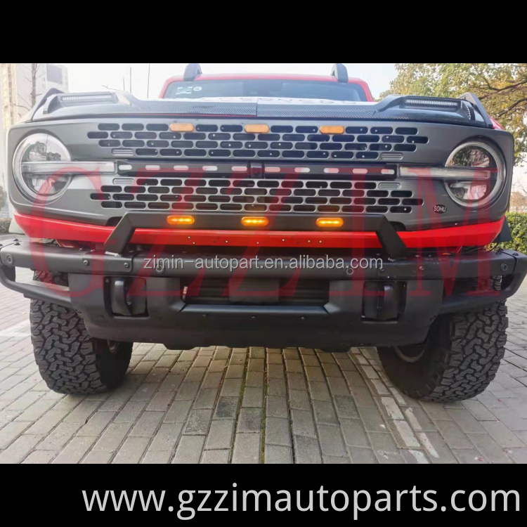 Offroad Pickup Auto Accessories LED Front Bumper Guard Bull Bar For Bronco